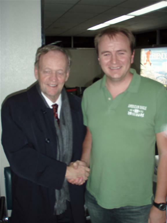 Jean Chrétien & Me at the airport in New York